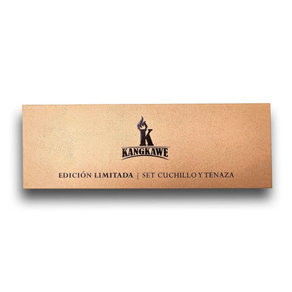 Set Parrillero Cuchillo Curacavi + Tenaza 10 Edición Limitada Kangkawe5#acero
