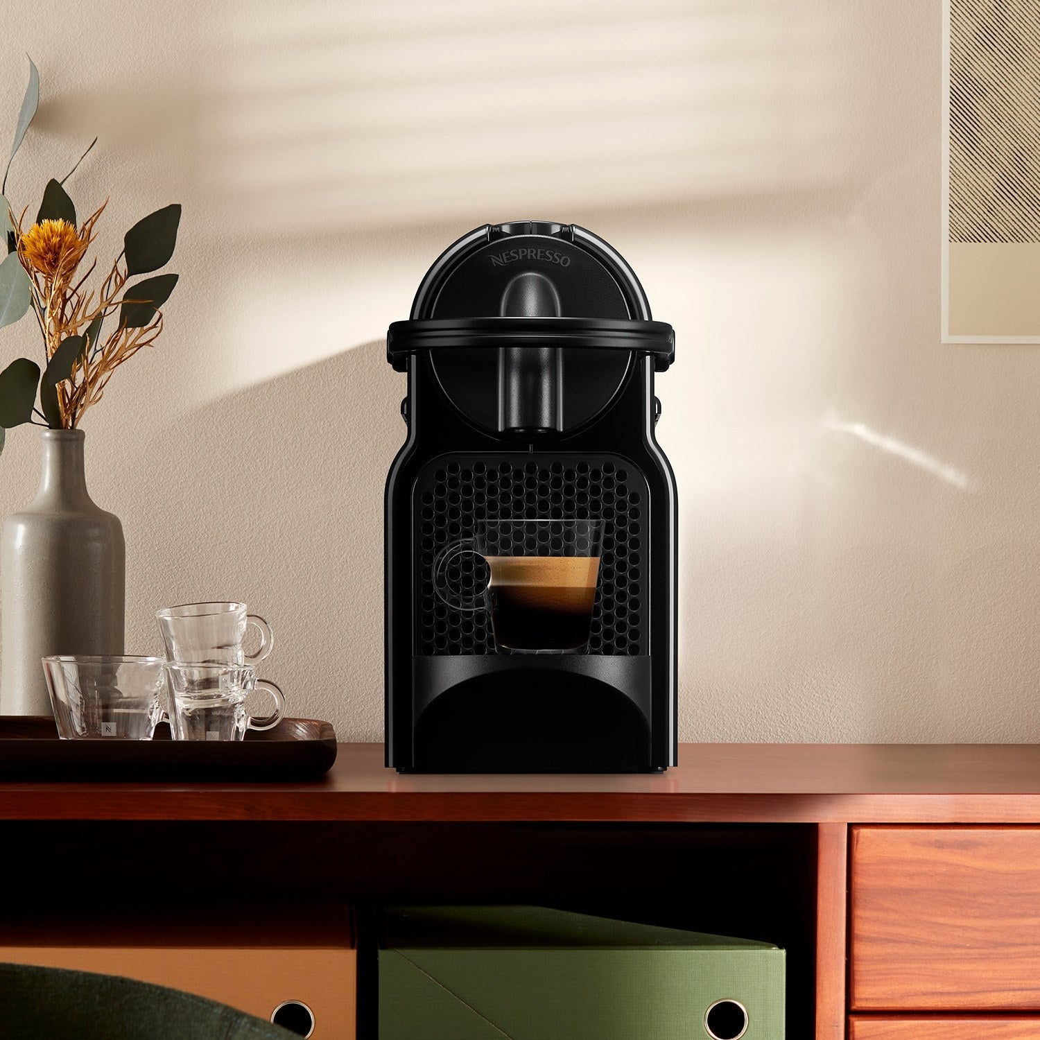 Cafetera Inissia Nespresso1#Negro / Negro