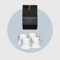 Kit 4 Tazas Expreso de Vidrio y Café Colombiano Molido Coquinaria 250 grs
