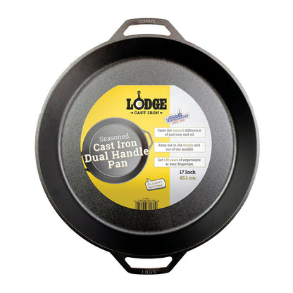 Sartén Classic Doble Asa Hierro Fundido 43 Cm Lodge Cast Iron4#Negro
