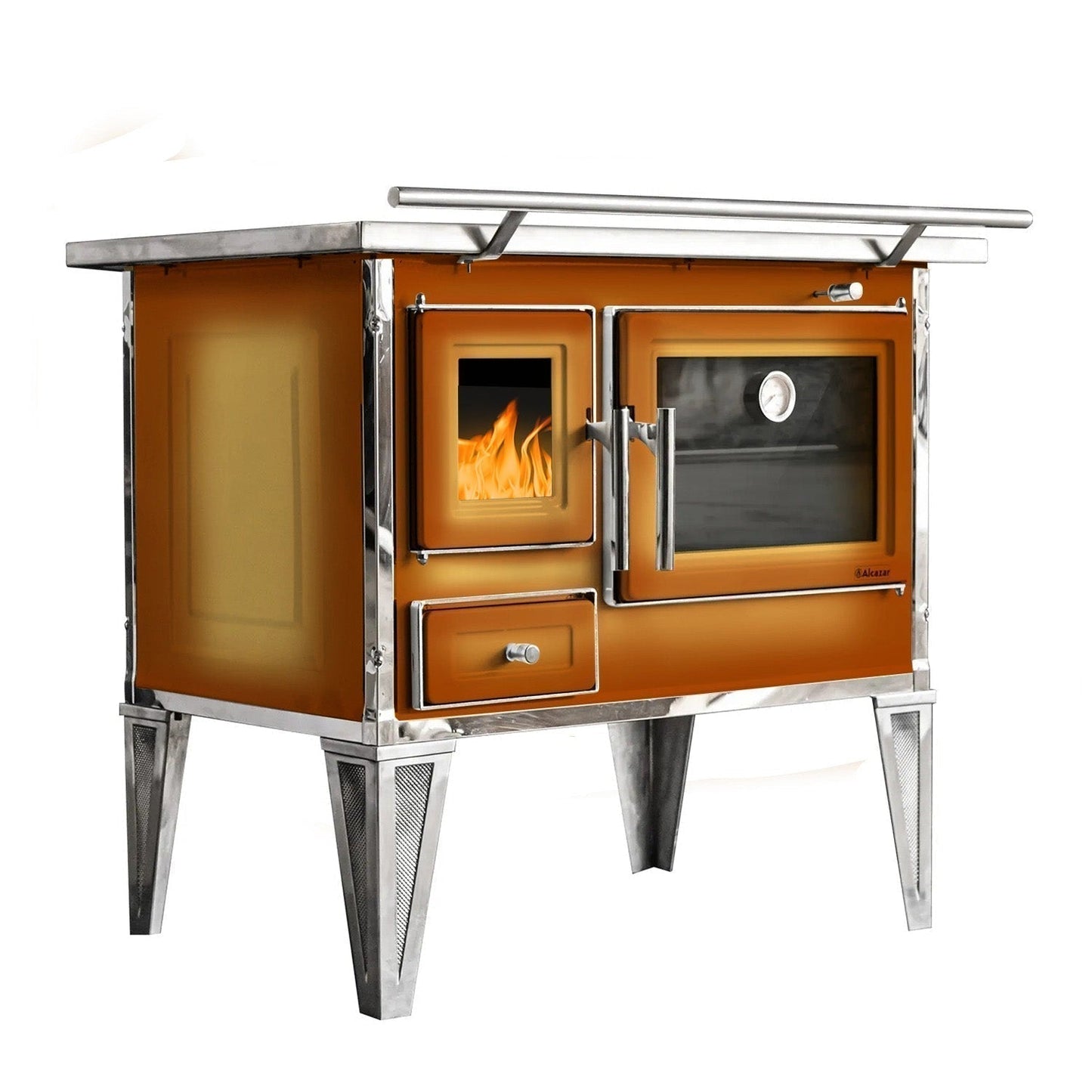 Cocina A Leña Calbuco L 70 Alcazar5#Cobre