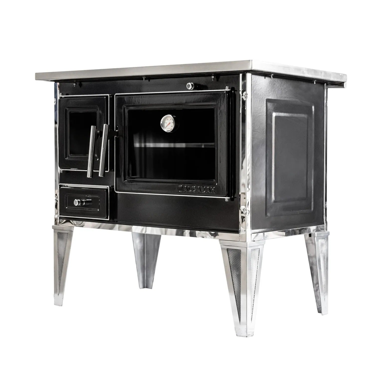 Cocina A Leña Calbuco L 70 Alcazar7#Negro