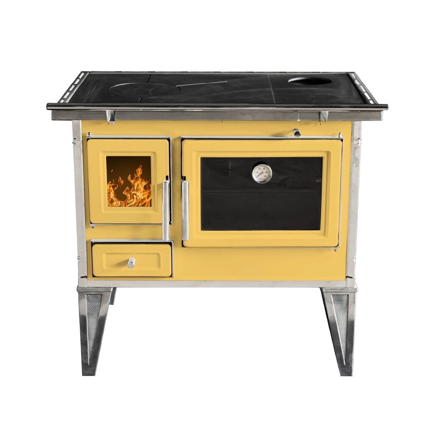 Cocina A Leña Calbuco L 80 Alcazar6#Amarillo