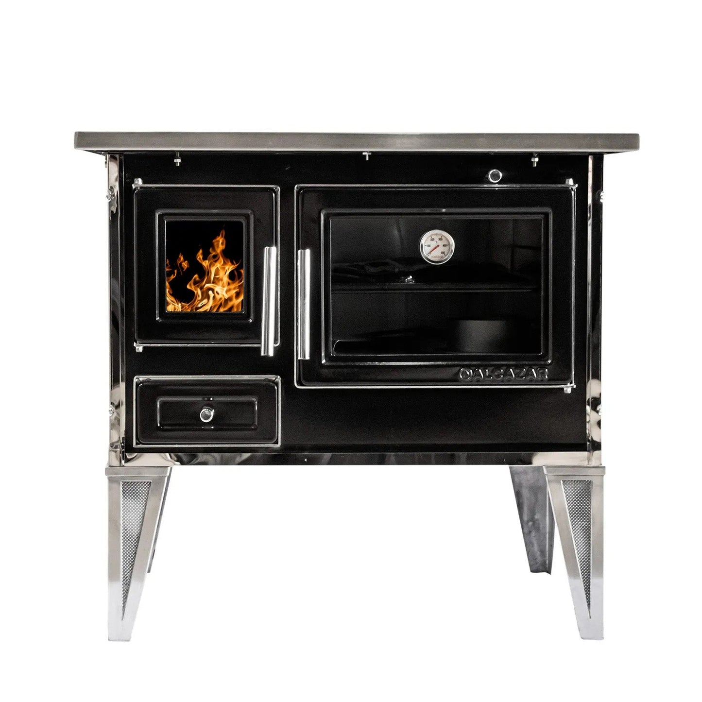 Cocina A Leña Calbuco L 80 Alcazar5#Negro