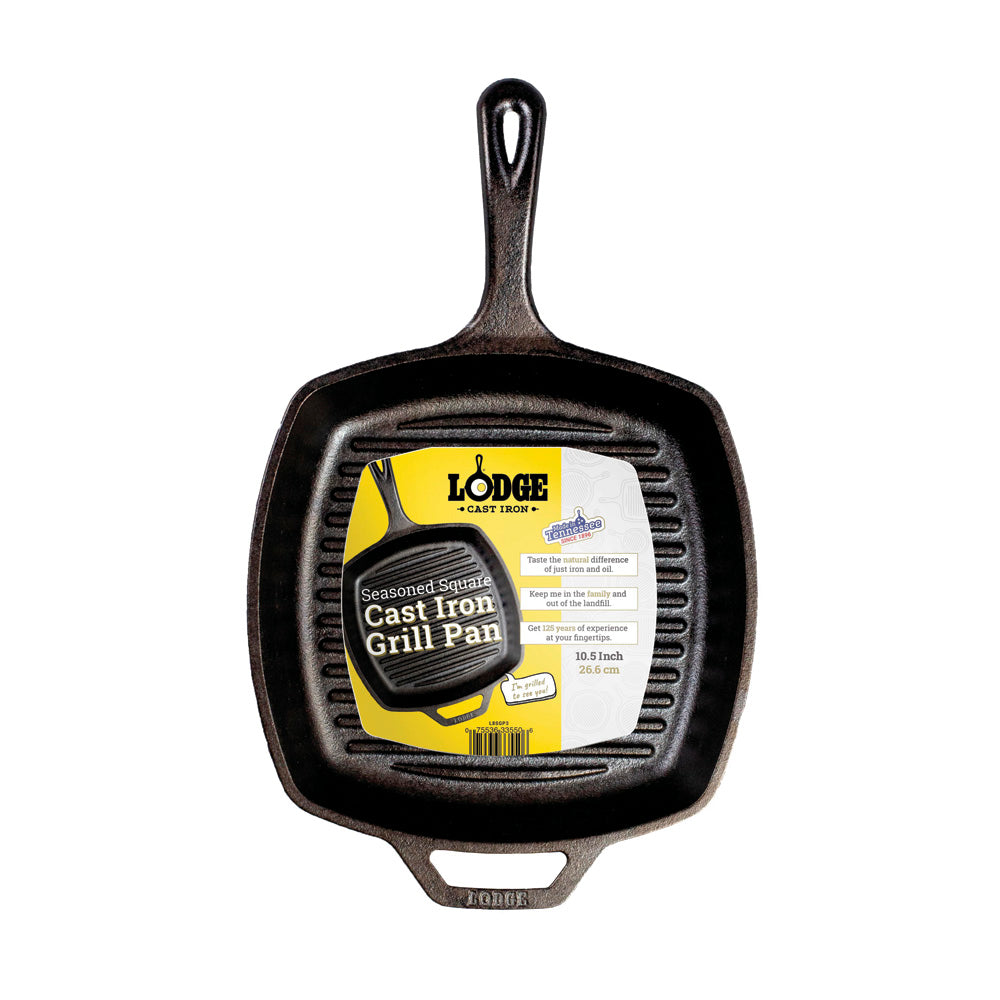 Sartén De Hierro Fundido Cuadrado 27 Cm Lodge Cast Iron4#Negro