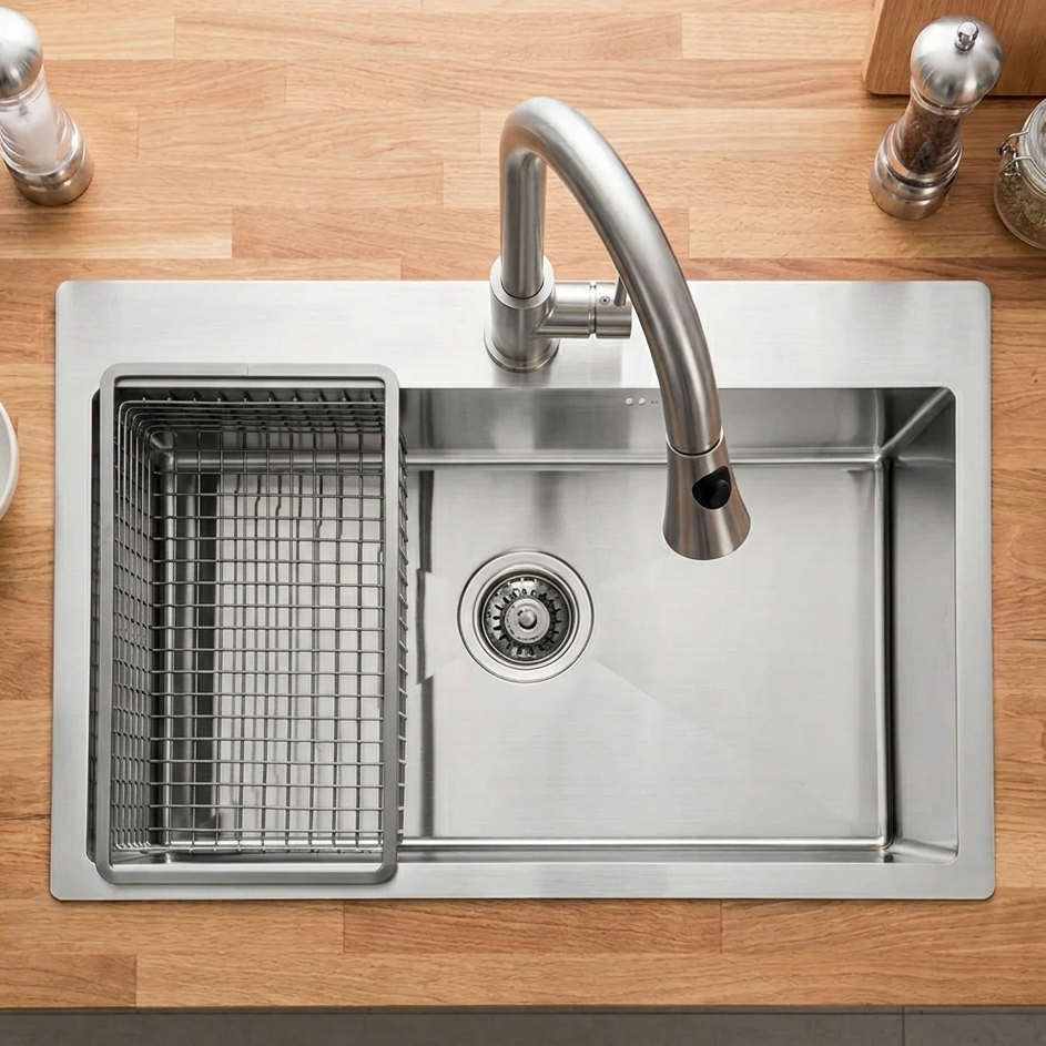 Lavaplatos Sobre Cubierta Acero Inox