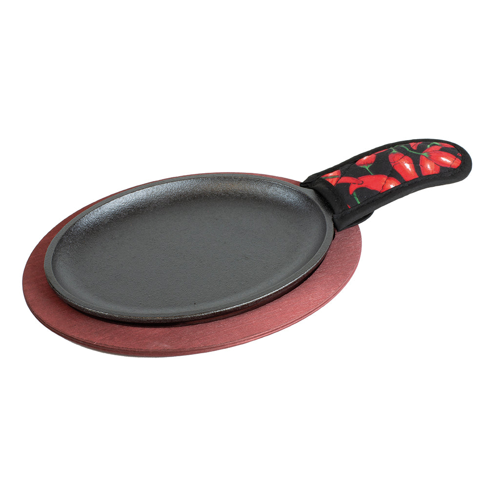 Cast Iron Fajita Set 24 x 36 cm Lodge Cast Iron2#Negro