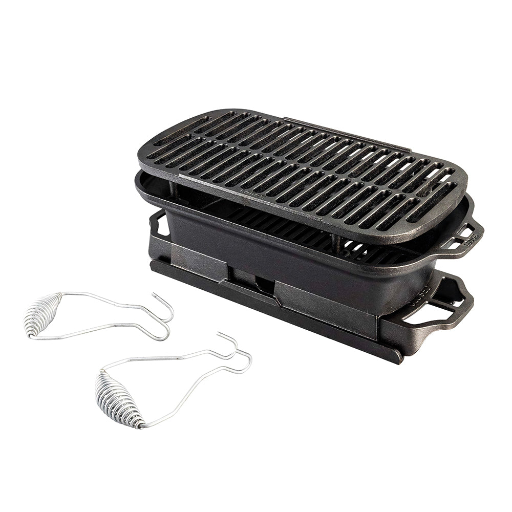 Parrilla Sportman's Pro Hierro Fundido Lodge Cast Iron2#Negro