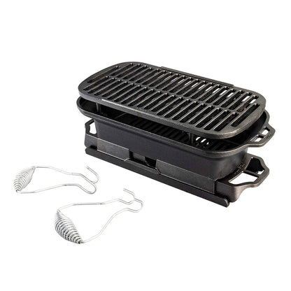 Parrilla Sportman's Pro Hierro Fundido Lodge Cast Iron2#Negro