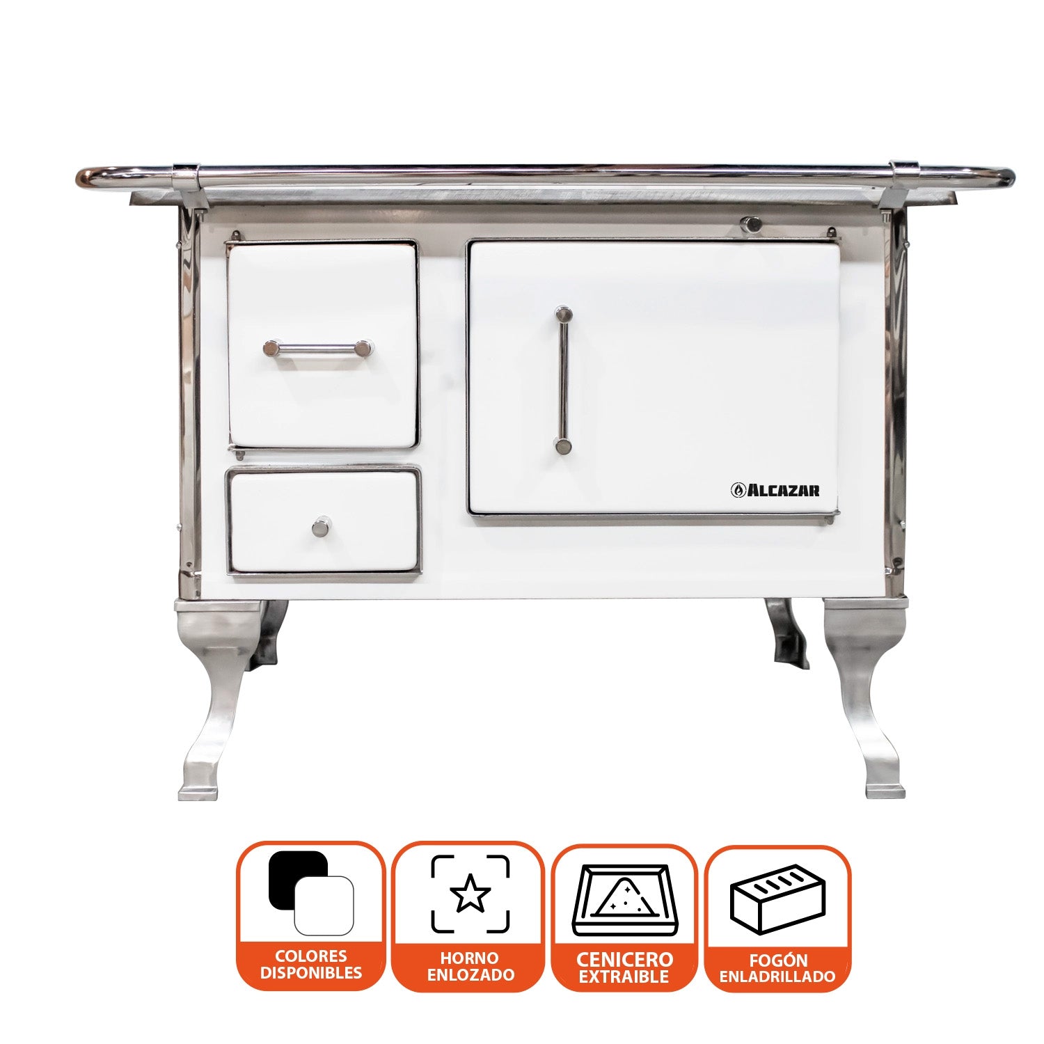 Cocina A Leña Llaima 70 Alcazar3#Blanco