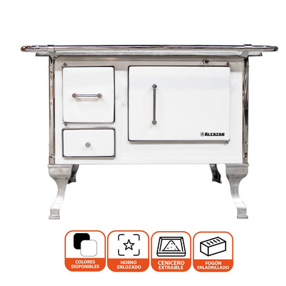 Cocina A Leña Llaima 70 Alcazar3#Blanco