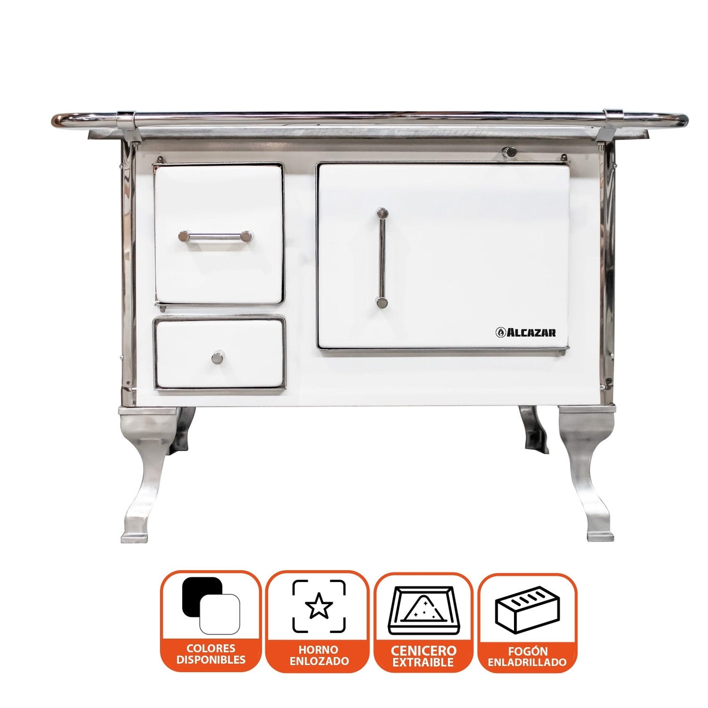 Cocina A Leña Llaima 80 Alcazar2#Blanco