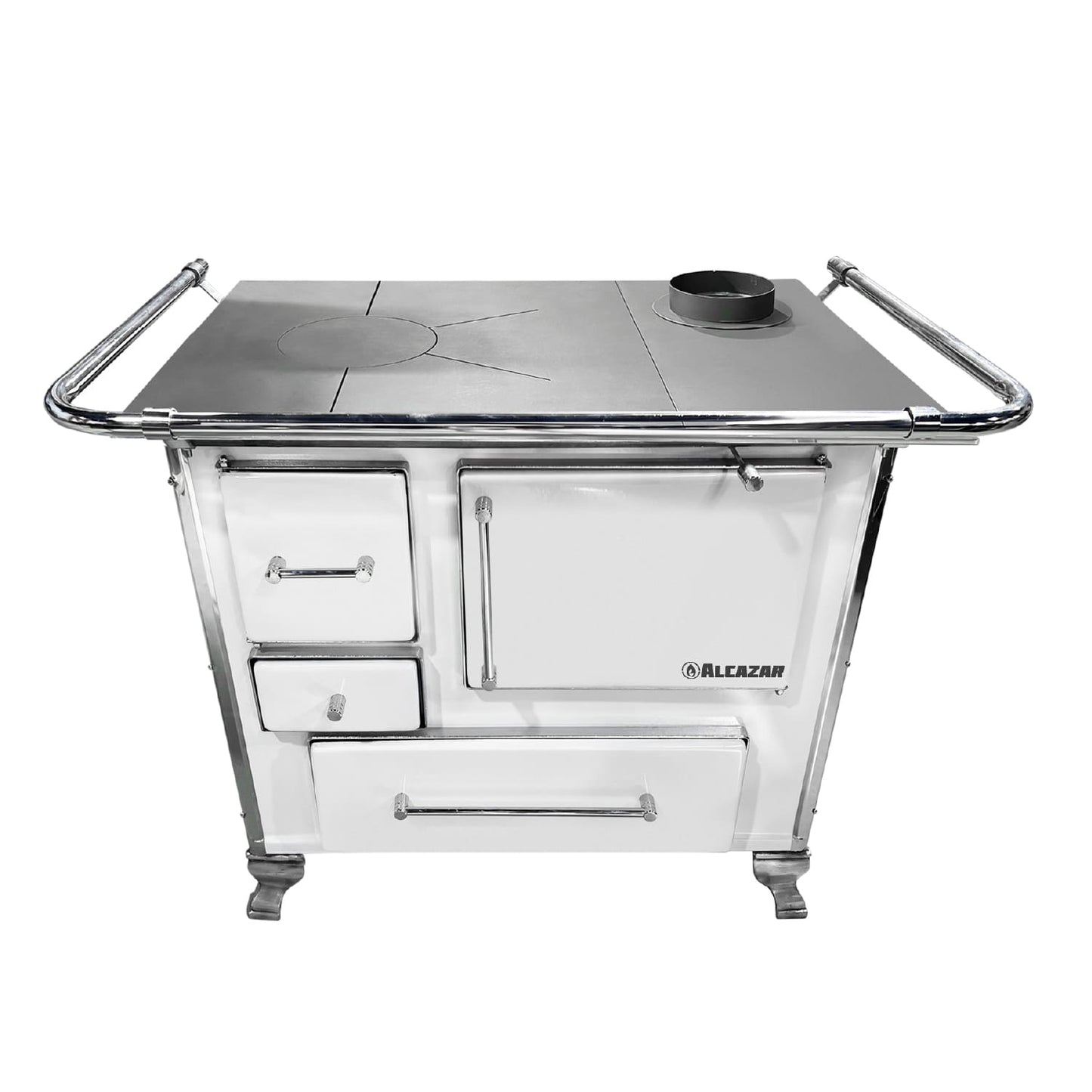 Cocina A Leña Llaima Mueble 90 Alcazar3#Blanco