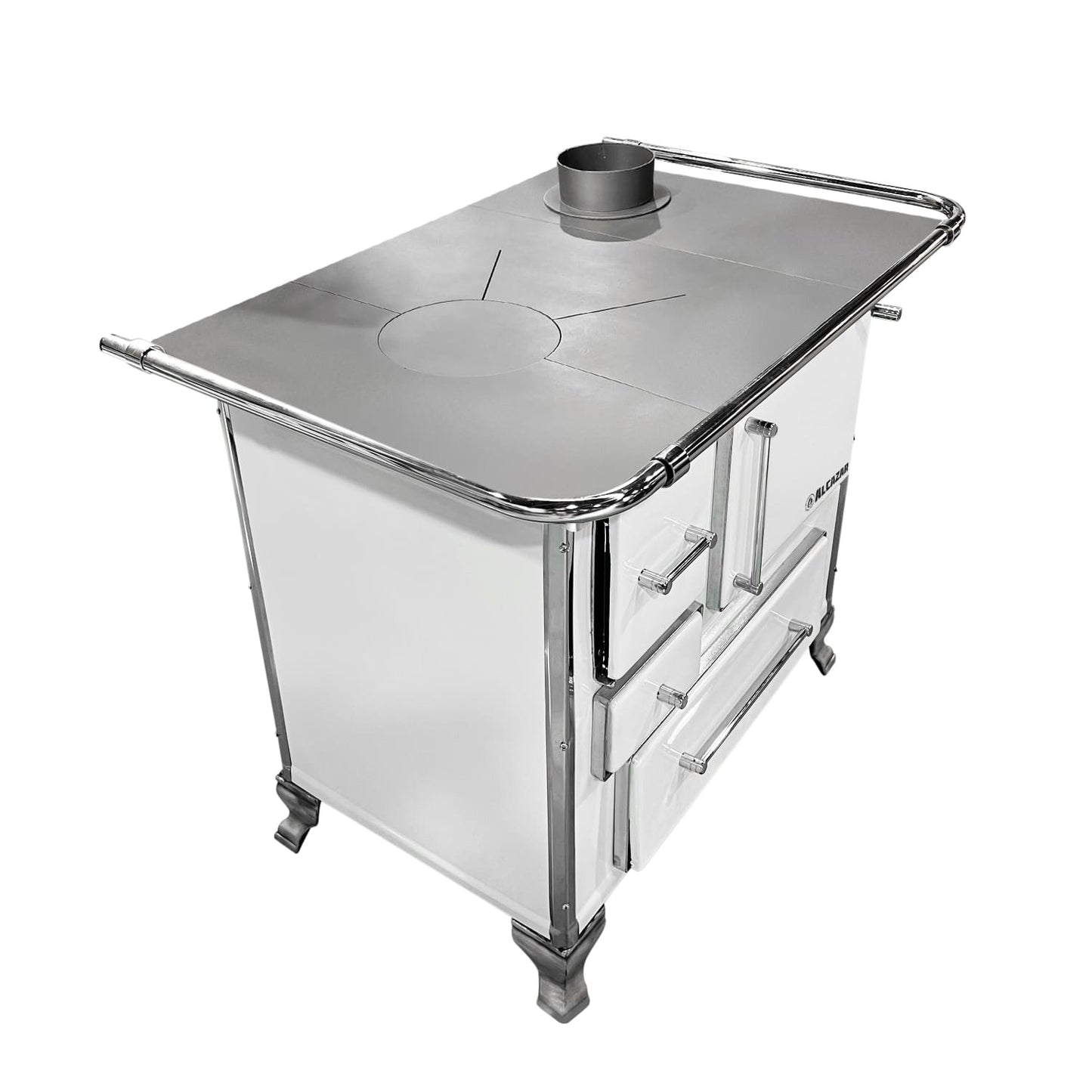 Cocina A Leña Llaima Mueble 90 Alcazar4#Blanco