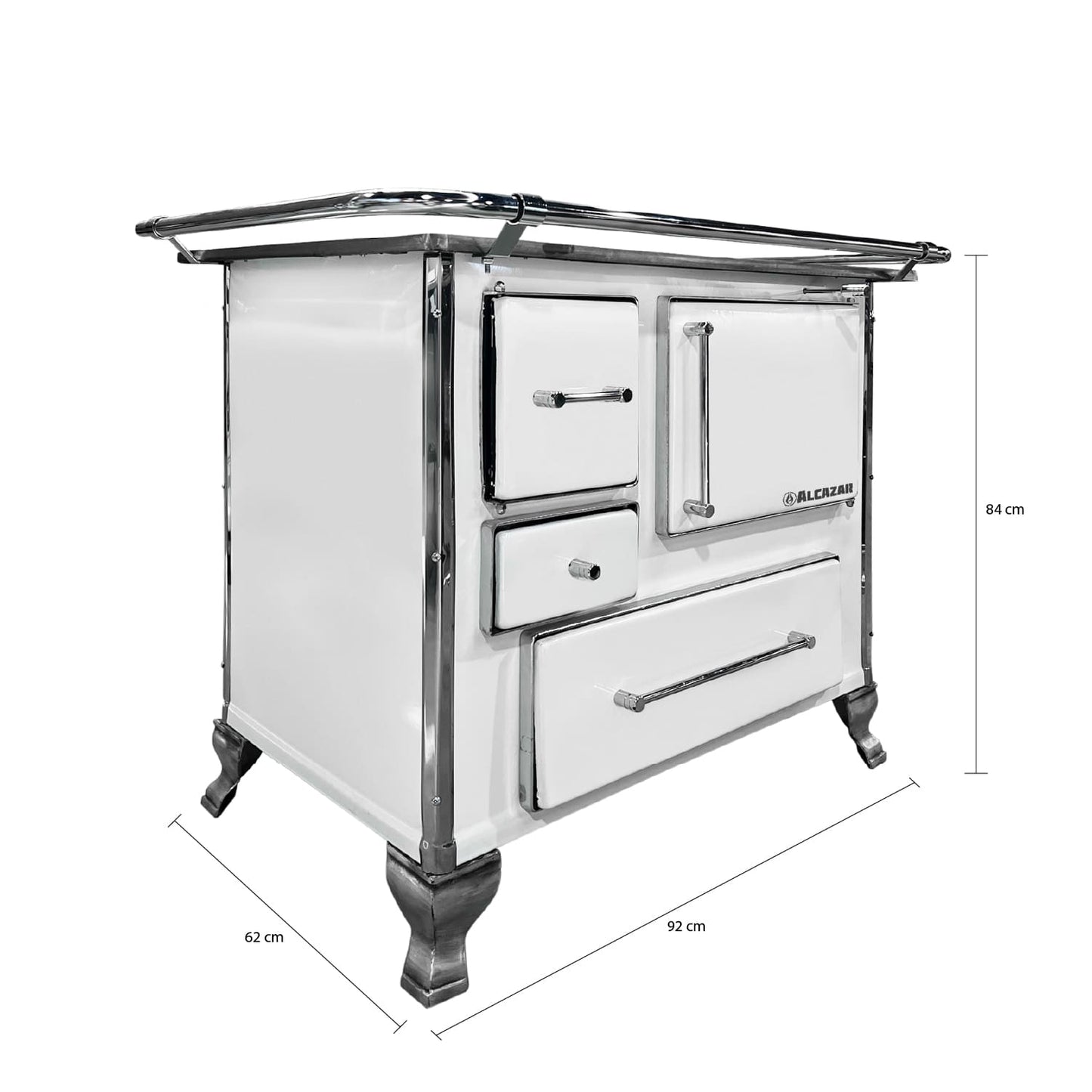 Cocina A Leña Llaima Mueble 90 Alcazar5#Blanco