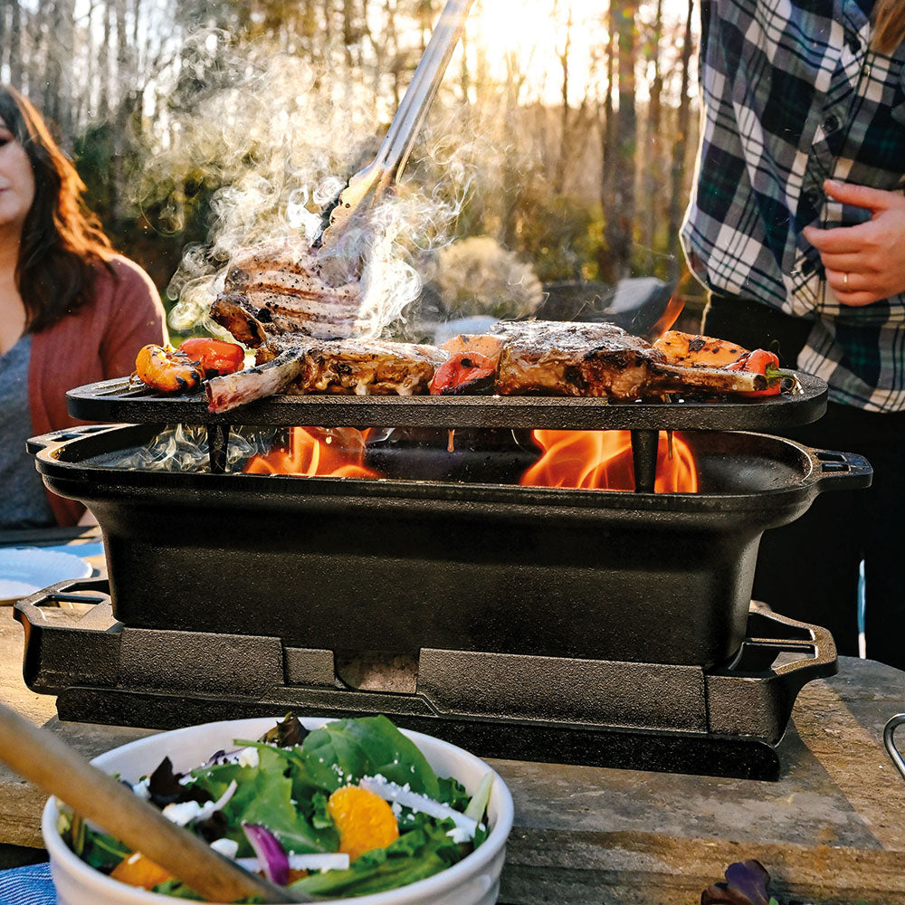 Parrilla Sportman's Pro Hierro Fundido Lodge Cast Iron1#Negro