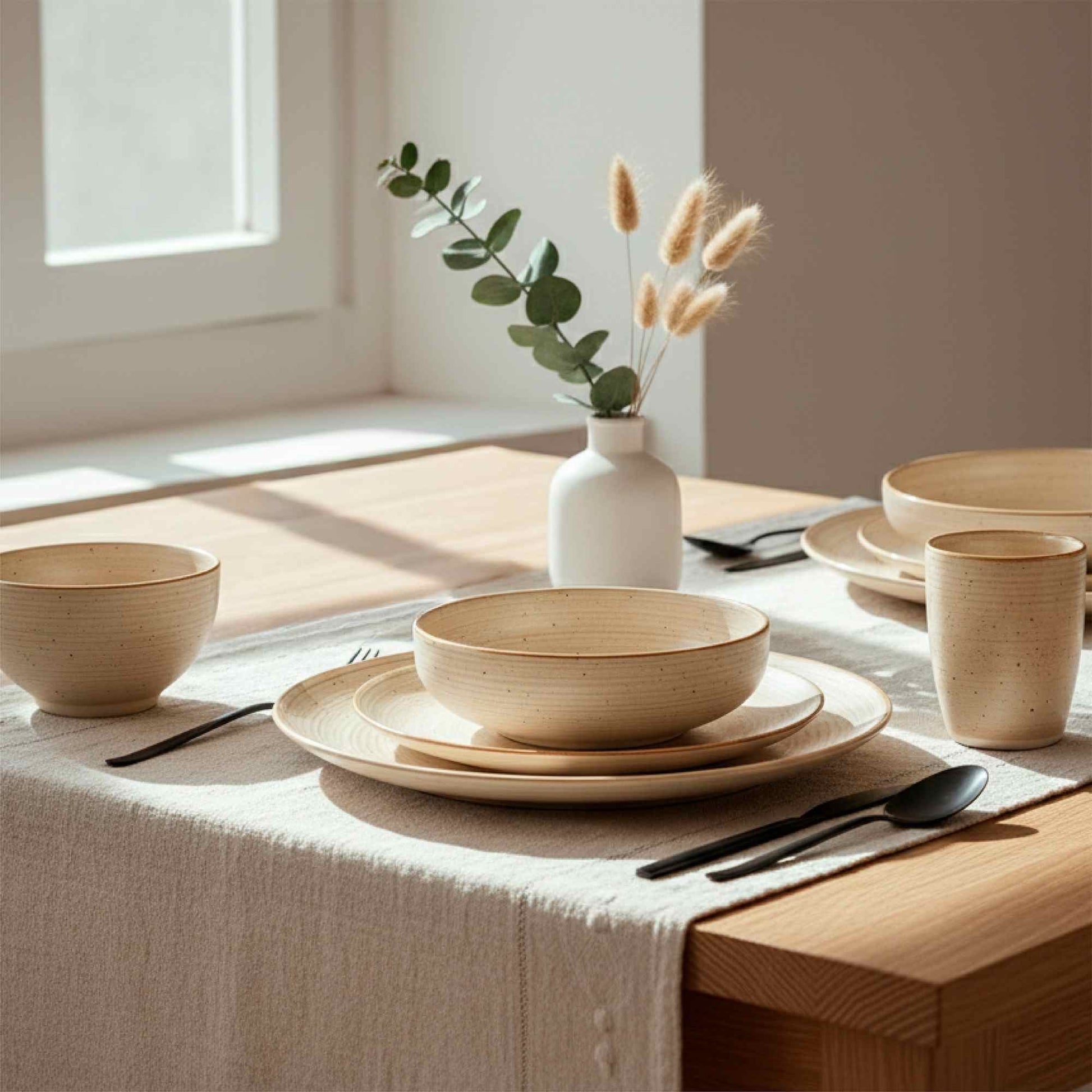 Juego Loza Cerámica 30 pcs Siena 6 personas Simplit2#Beige