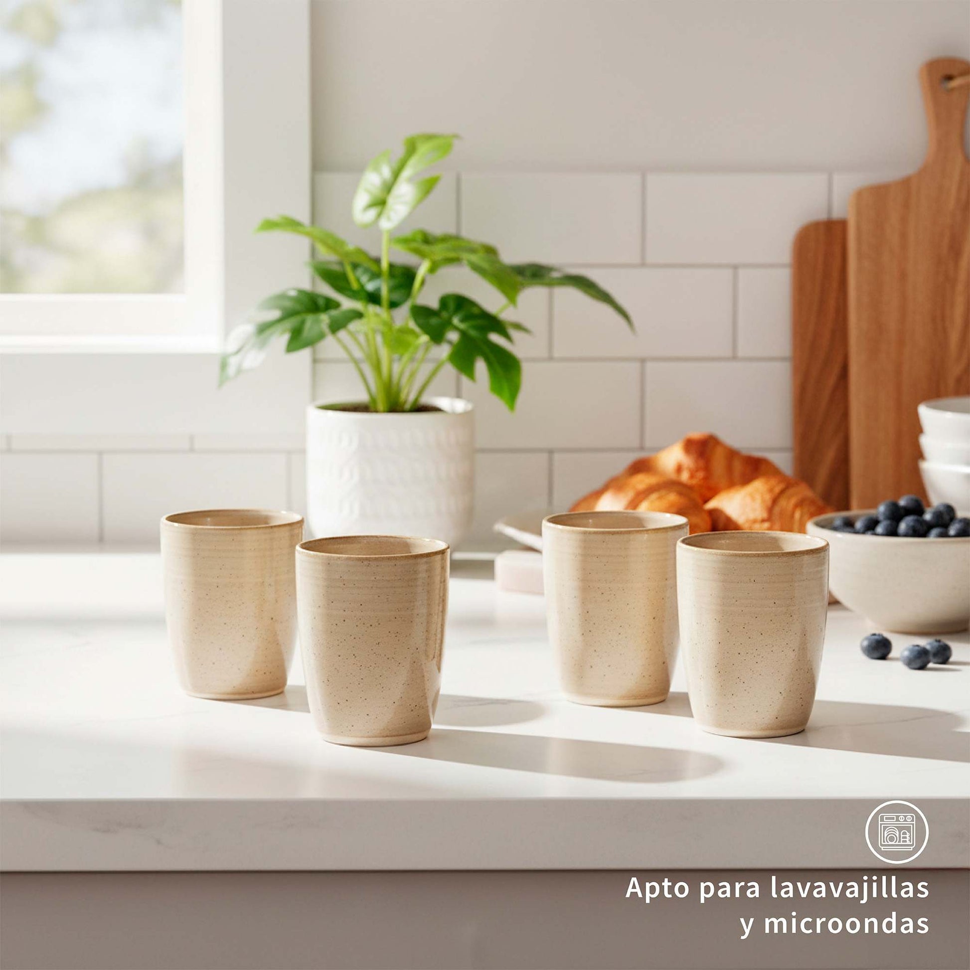 Juego Loza Cerámica 30 pcs Siena 6 personas Simplit6#Beige