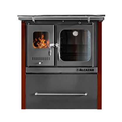 Cocina A Leña Europea M80 Alcazar11#Burdeo