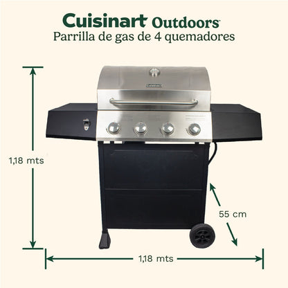 Parrilla A Gas 4 Quemadores CGG-7400 Cuisinart8#Sin color