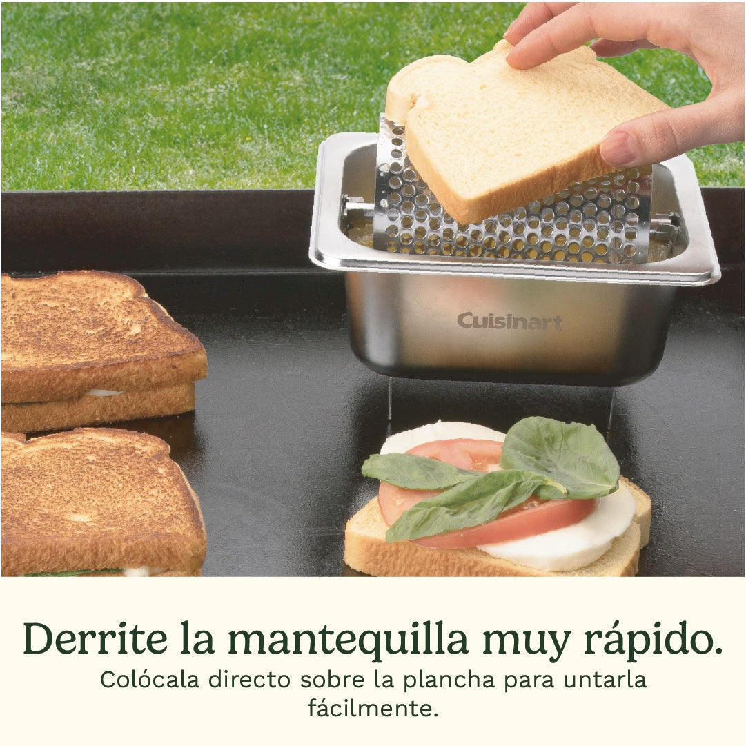 Rueda De Mantequilla De Acero Inoxidable CBW-201 Cuisinart6#Plateado