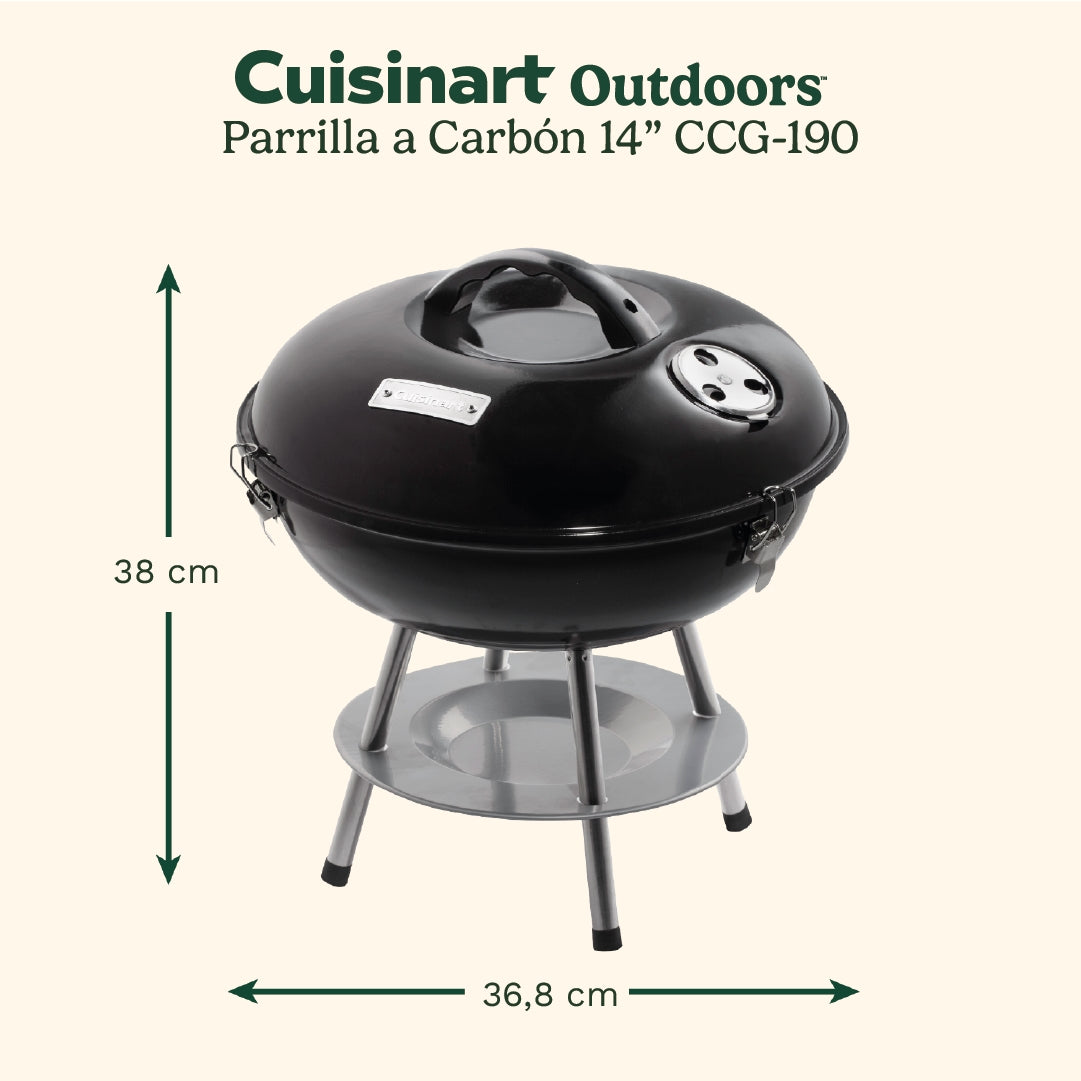 Parrilla A Carbón 14 pulgadas CCG-190 Cuisinart7#Sin color