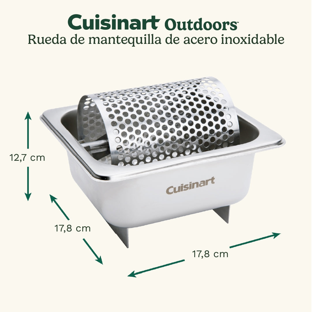 Rueda De Mantequilla De Acero Inoxidable CBW-201 Cuisinart5#Plateado