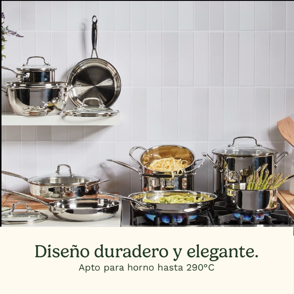 Batería De Cocina 11 Pzs Chef´s Classic Cuisinart9#Plateado