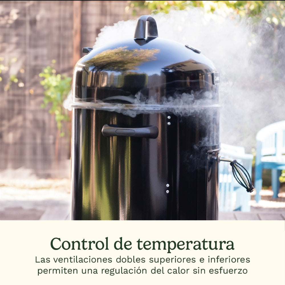 Ahumador De Carbón Vertical 18 Pulgadas Cuisinart8#Negro