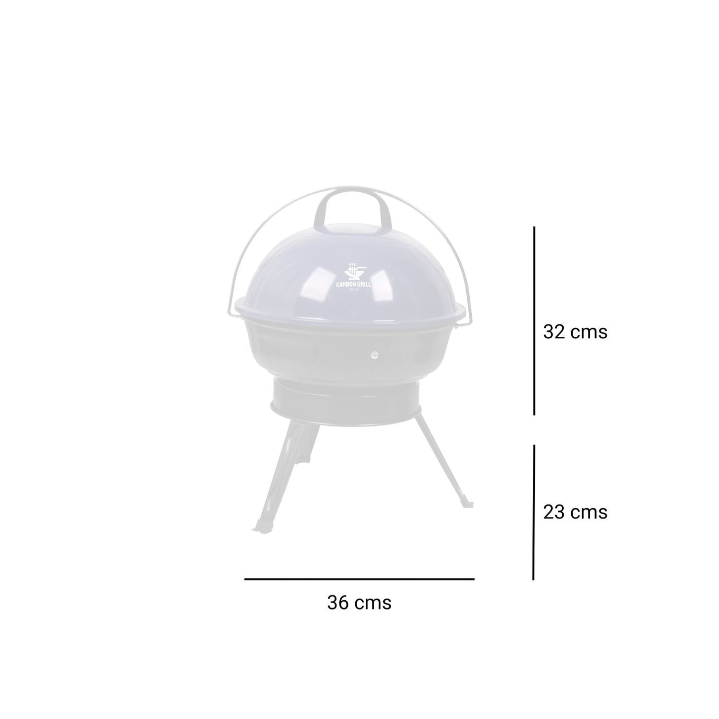 Parrilla Eggy Negra Carbón Grill6#Negro