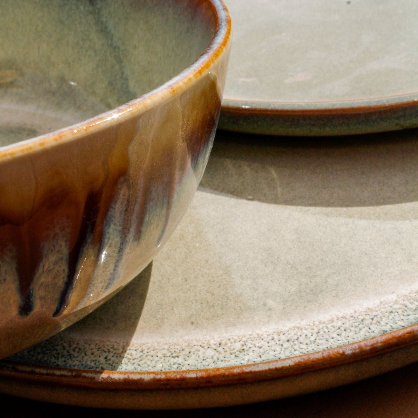 Juego de Loza 18 piezas Vajilla Cerámica Lisboa Decoexpress4#Café