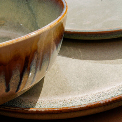 Juego de Loza 18 piezas Vajilla Cerámica Lisboa Decoexpress4#Café