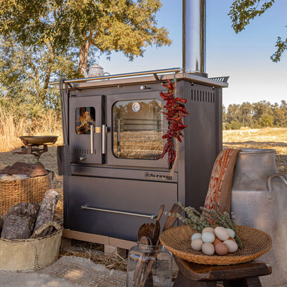 Cocina A Leña Europea M70  Alcazar1#Gris