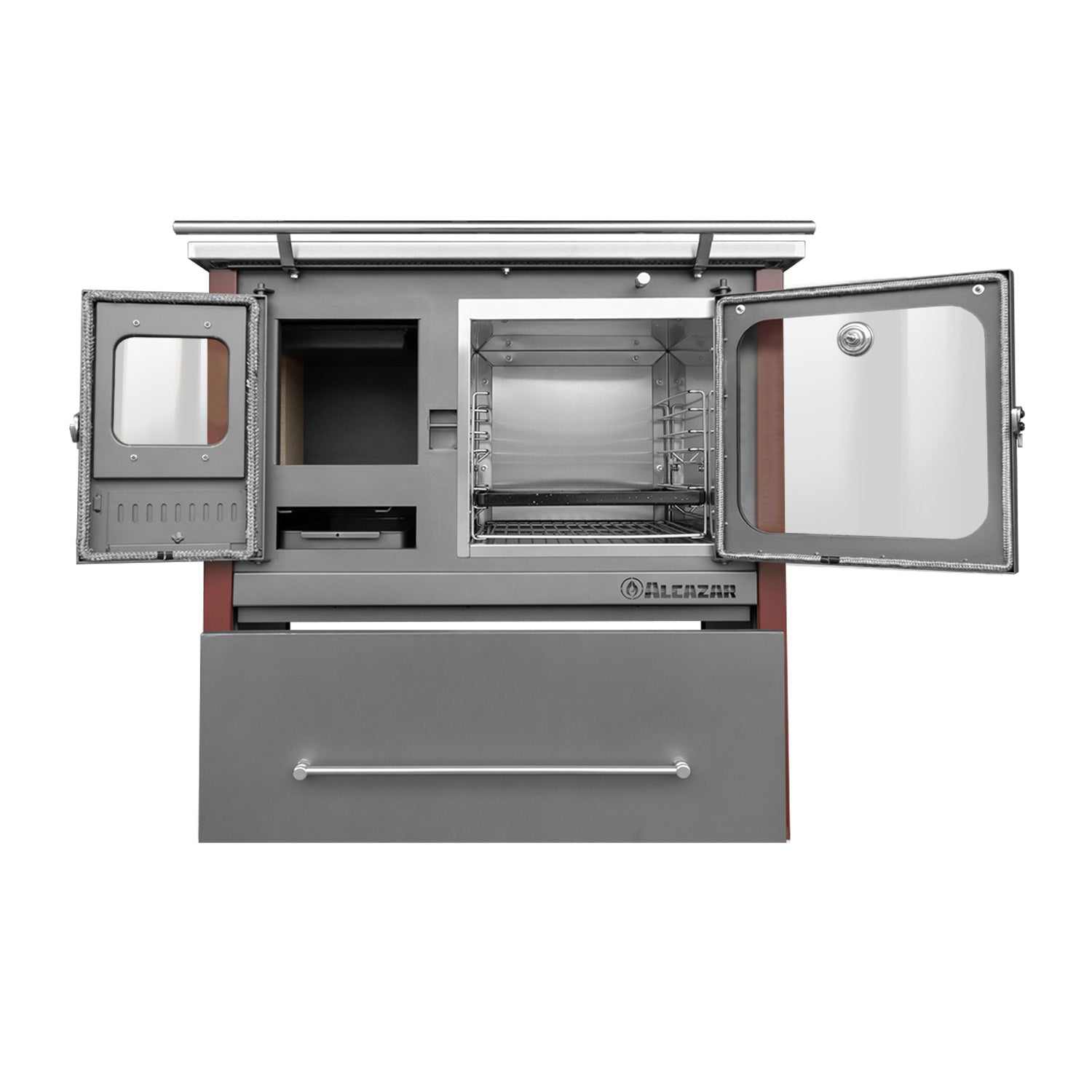 Cocina A Leña Europea M70  Alcazar8#Burdeo