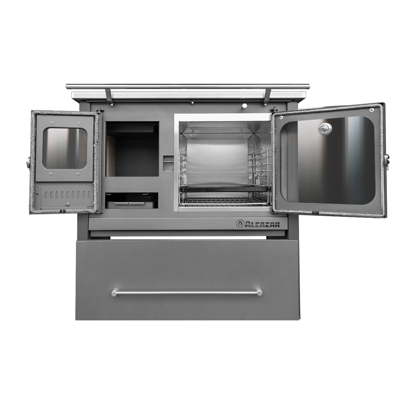 Cocina A Leña Europea M70  Alcazar6#Gris