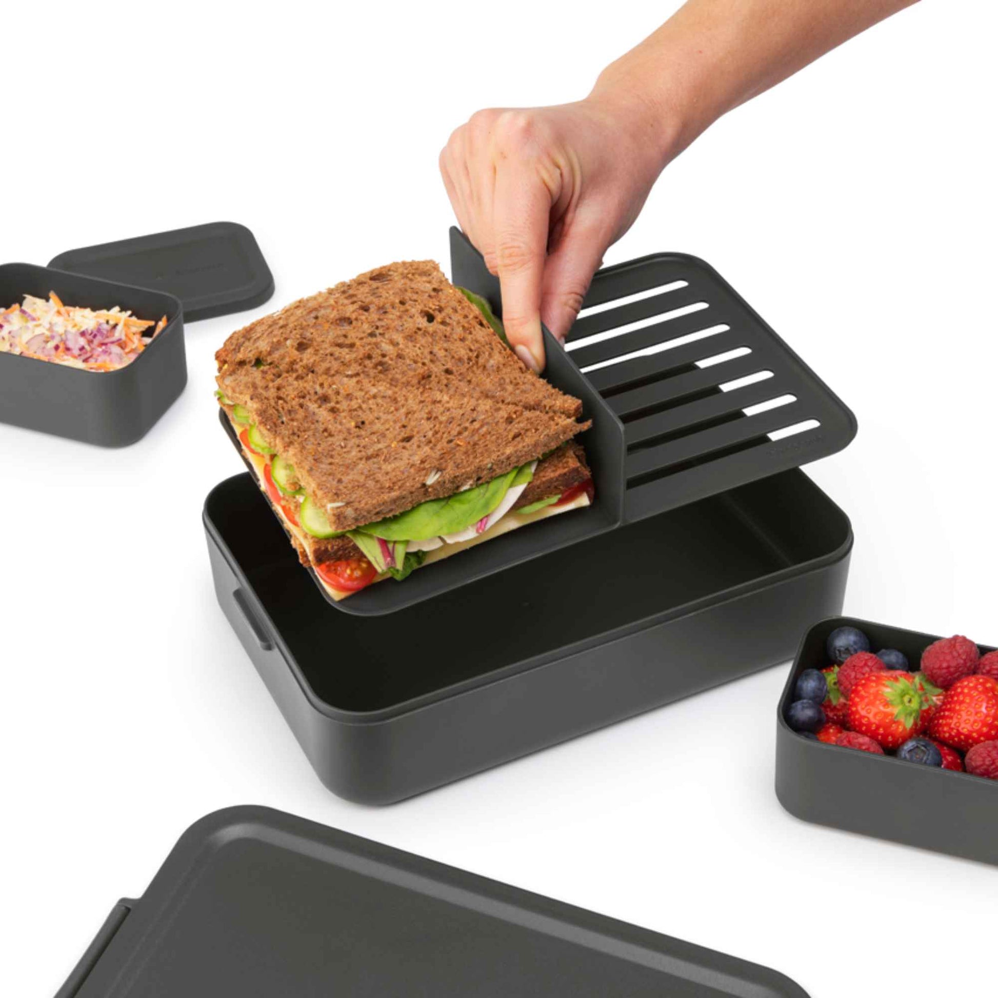 Contenedor Para Almuerzo Make & Take Bento Grande Brabantia14#Negro