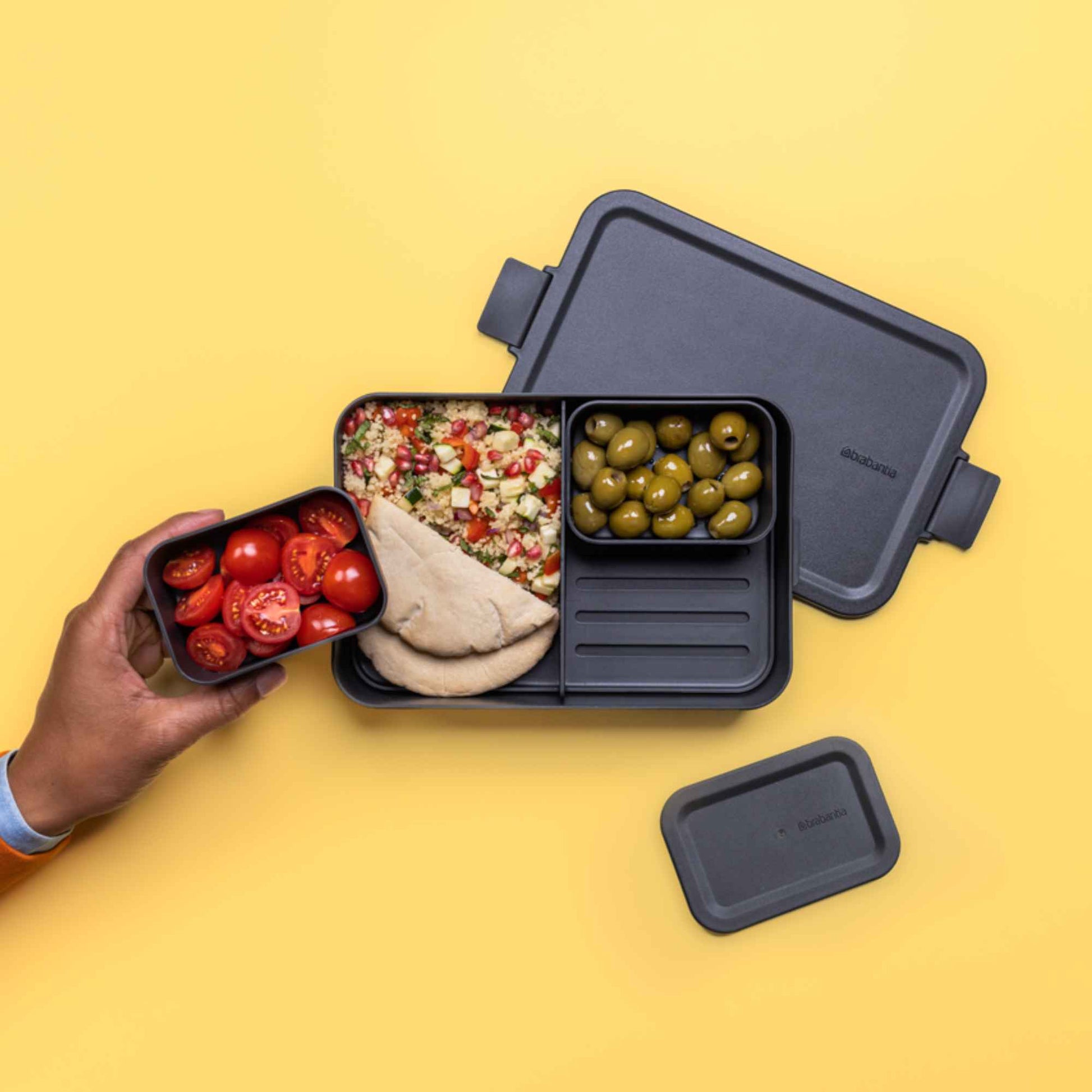 Contenedor Para Almuerzo Make & Take Bento Grande Brabantia11#Negro