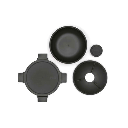 Bowl Plástico Para Ensalada Make & Take 1.3 Lts Brabantia9#Negro