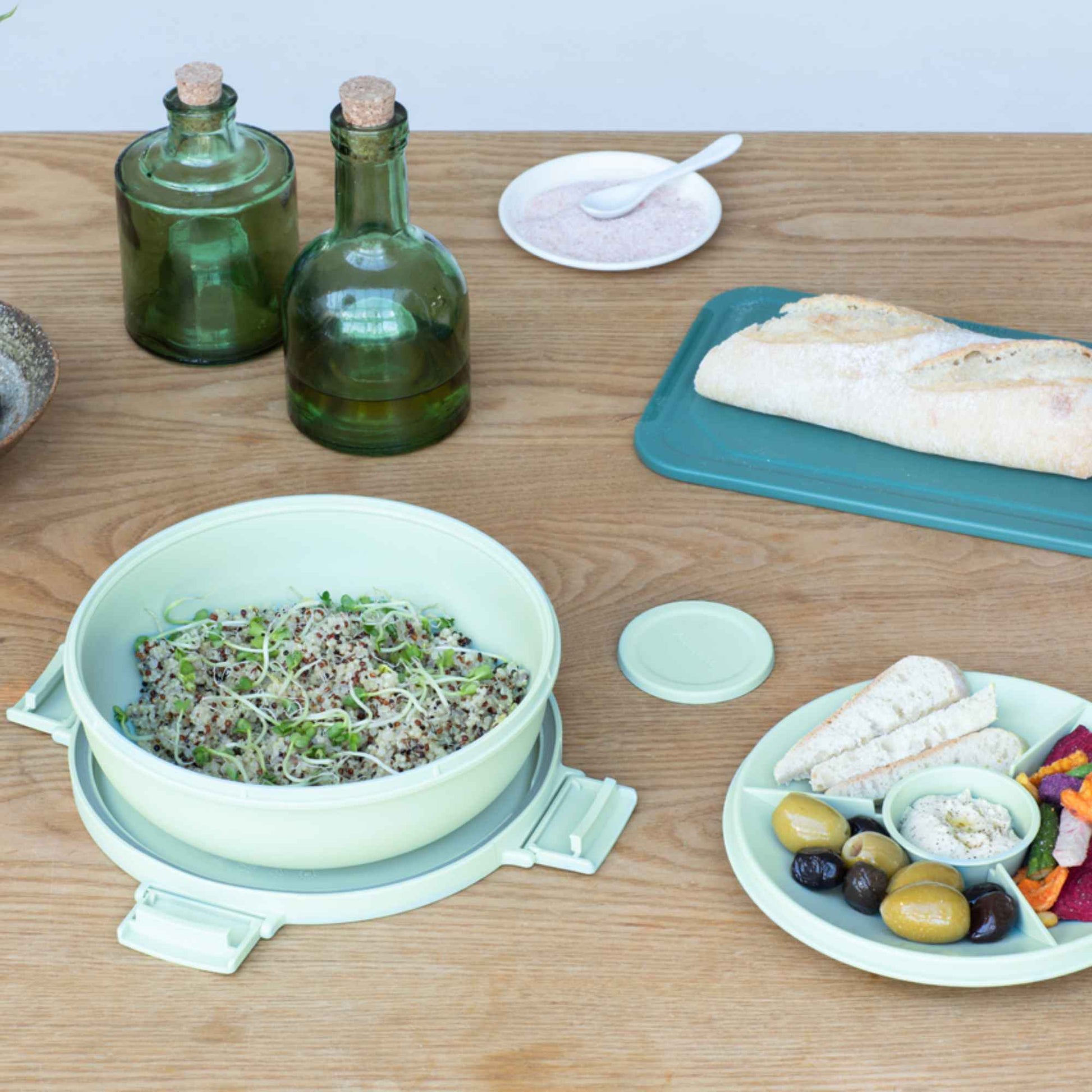 Bowl Plástico Para Ensalada Make & Take 1.3 Lts Brabantia1#Verde