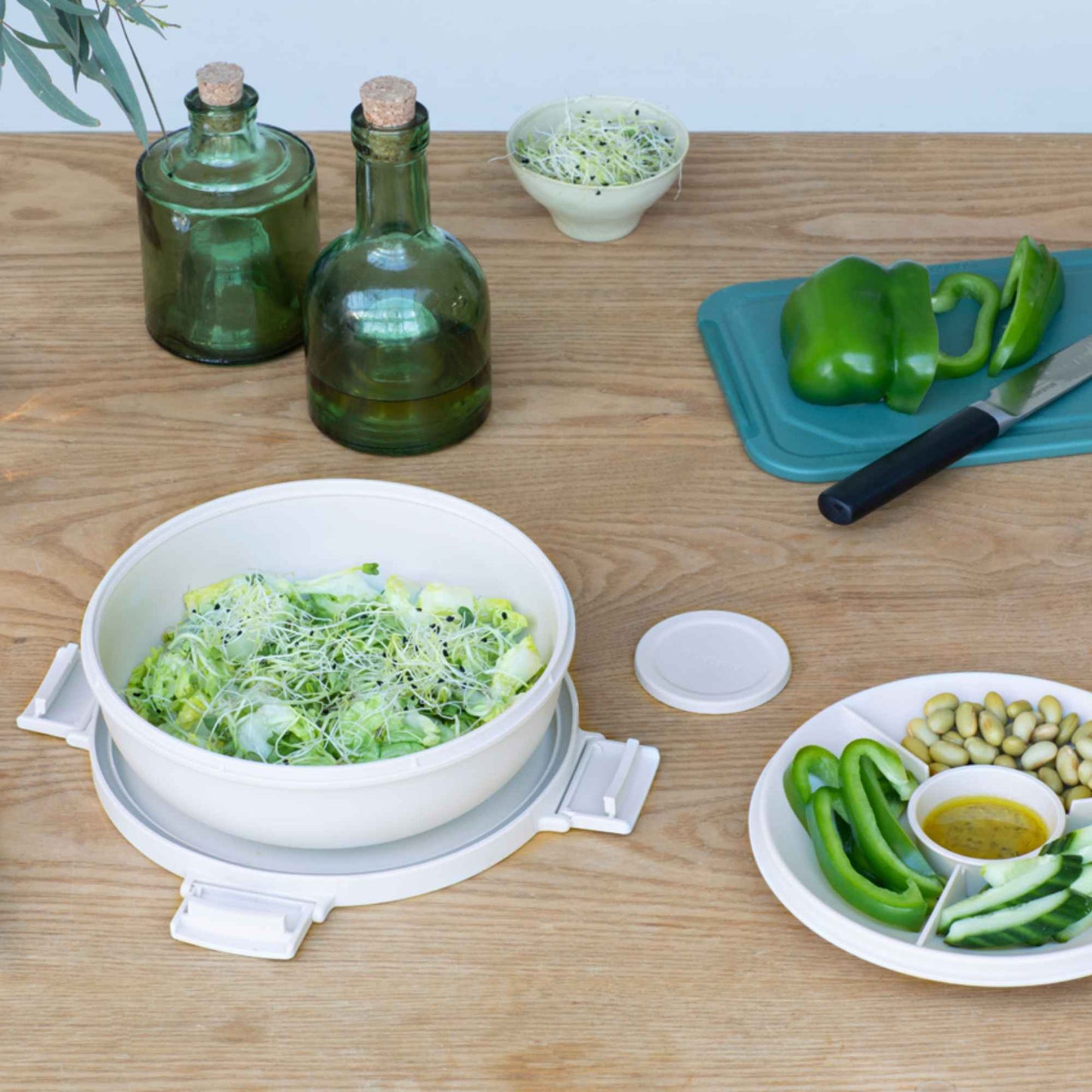 Bowl Plástico Para Ensalada Make & Take 1.3 Lts Brabantia10#Blanco