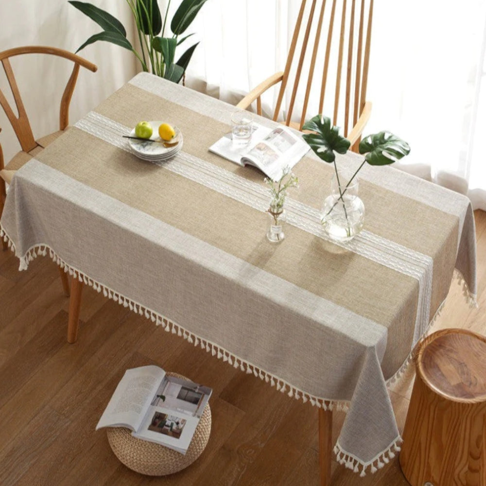 Mantel Rectangular Bordado Perla 140x220 Cms Bohemik1#Multicolor