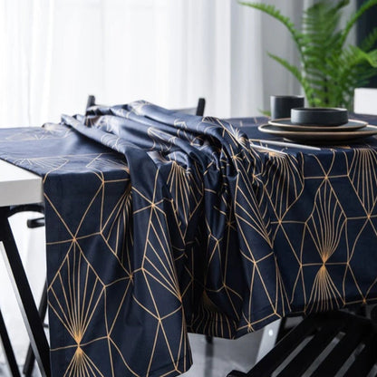 Mantel Rectangular Estampado Patricia 140 cm x 200 cm Bohemik4#Azul