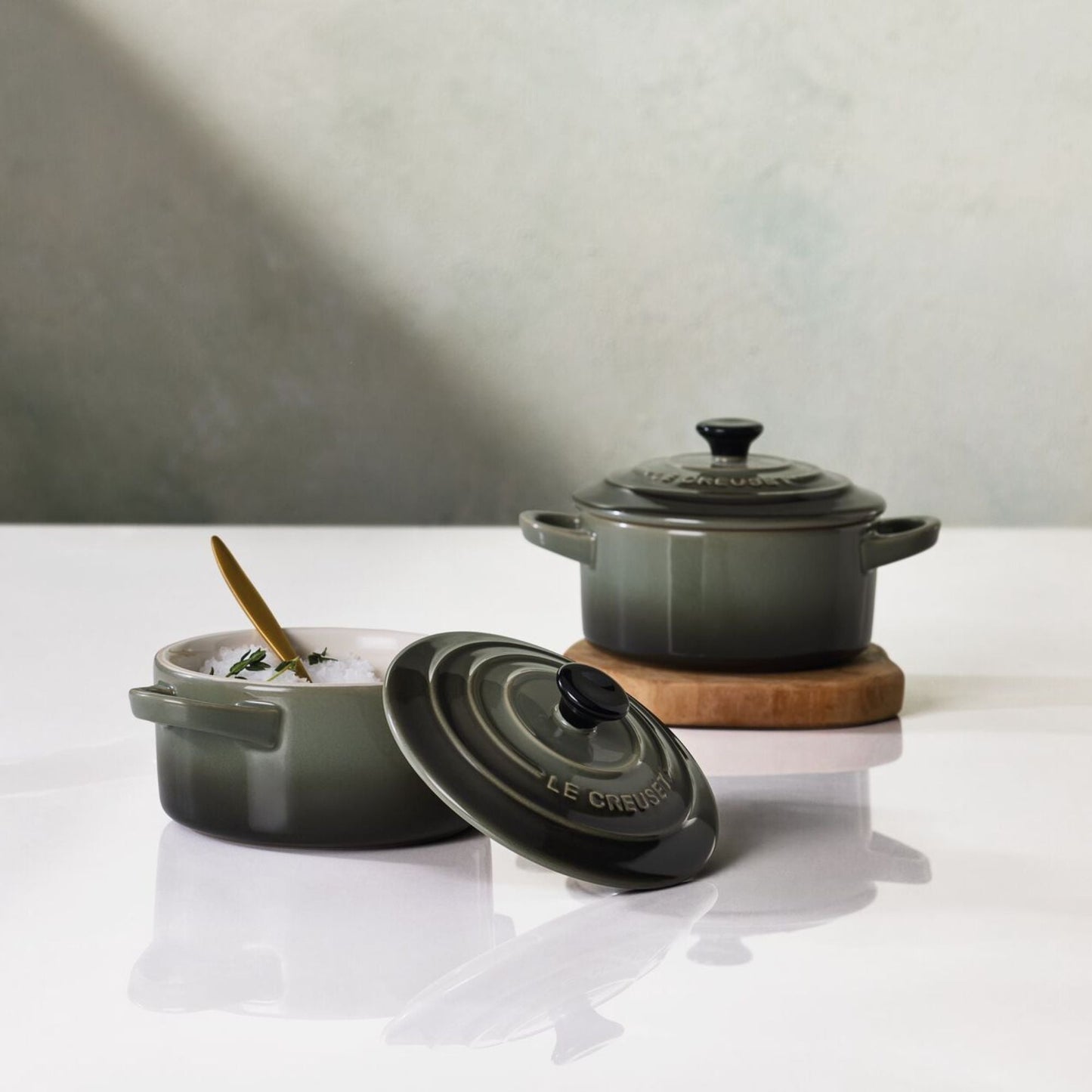 Mini Cocotte Redonda 10 Cm Thyme Le Creuset1#Sin color