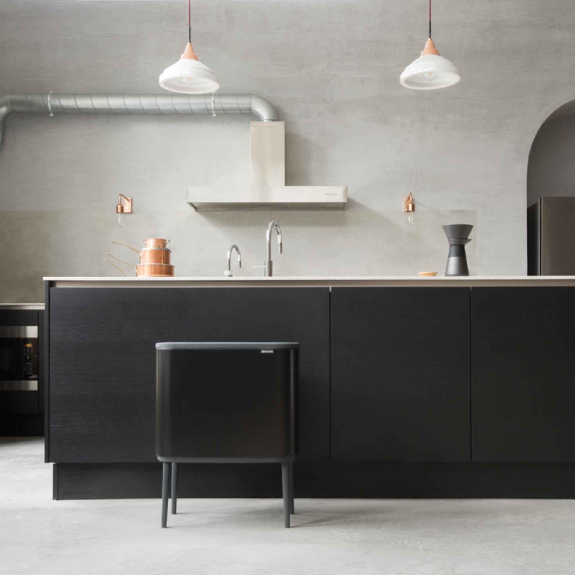 Basurero Bo Touch Balde Plástico 36 Lts Brabantia10#Blanco