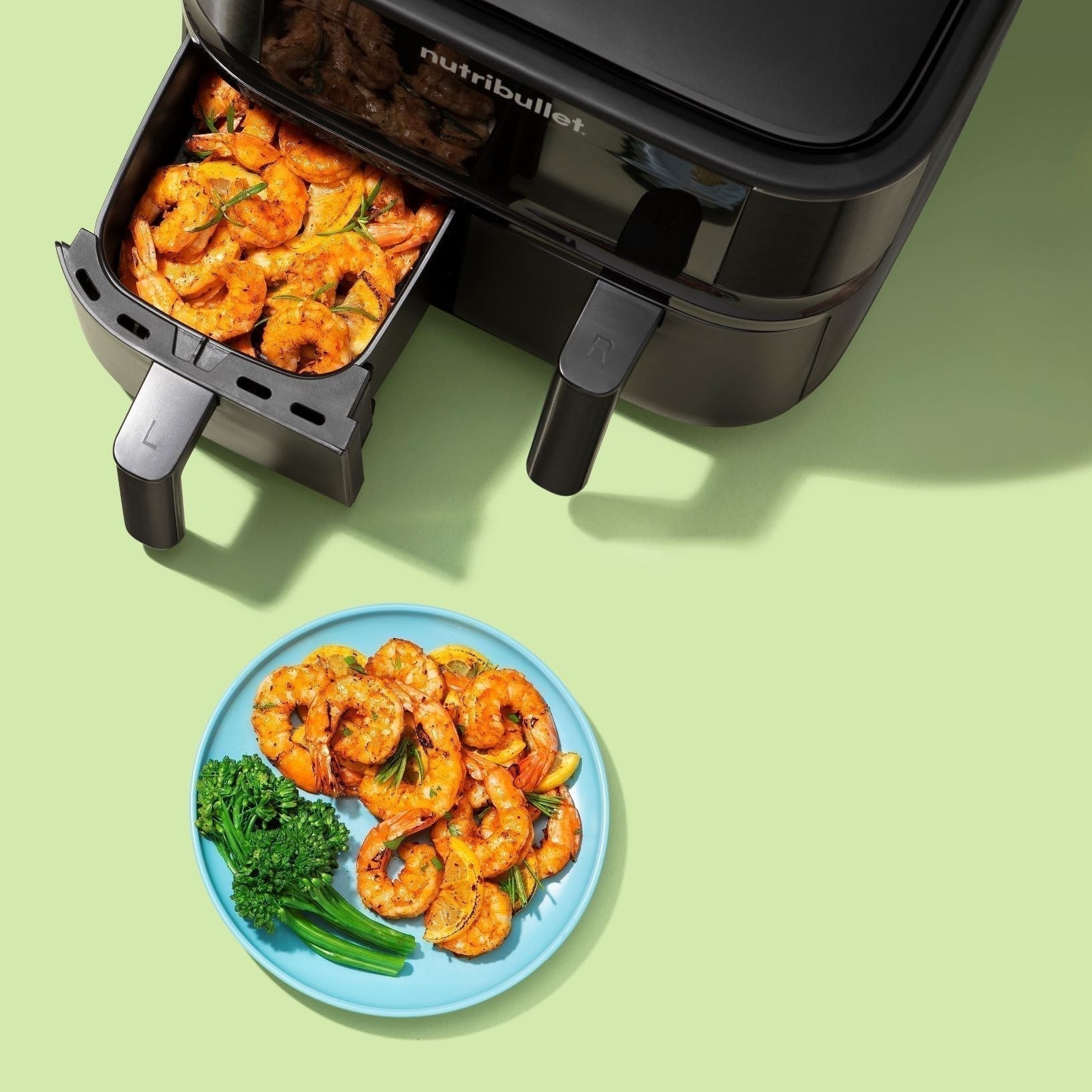 Freidora De Aire Twin Drawer 8 Lts Nutribullet3#Negro