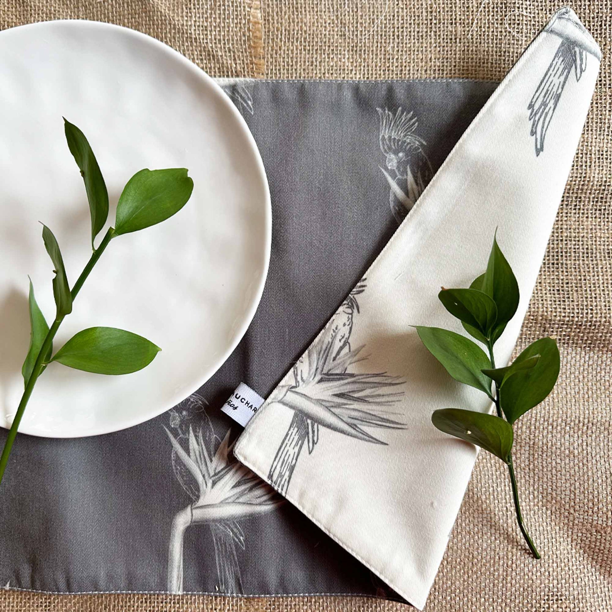 Set 4 Individuales Reversibles Nina Nicole Pauchard Diseños2#Beige