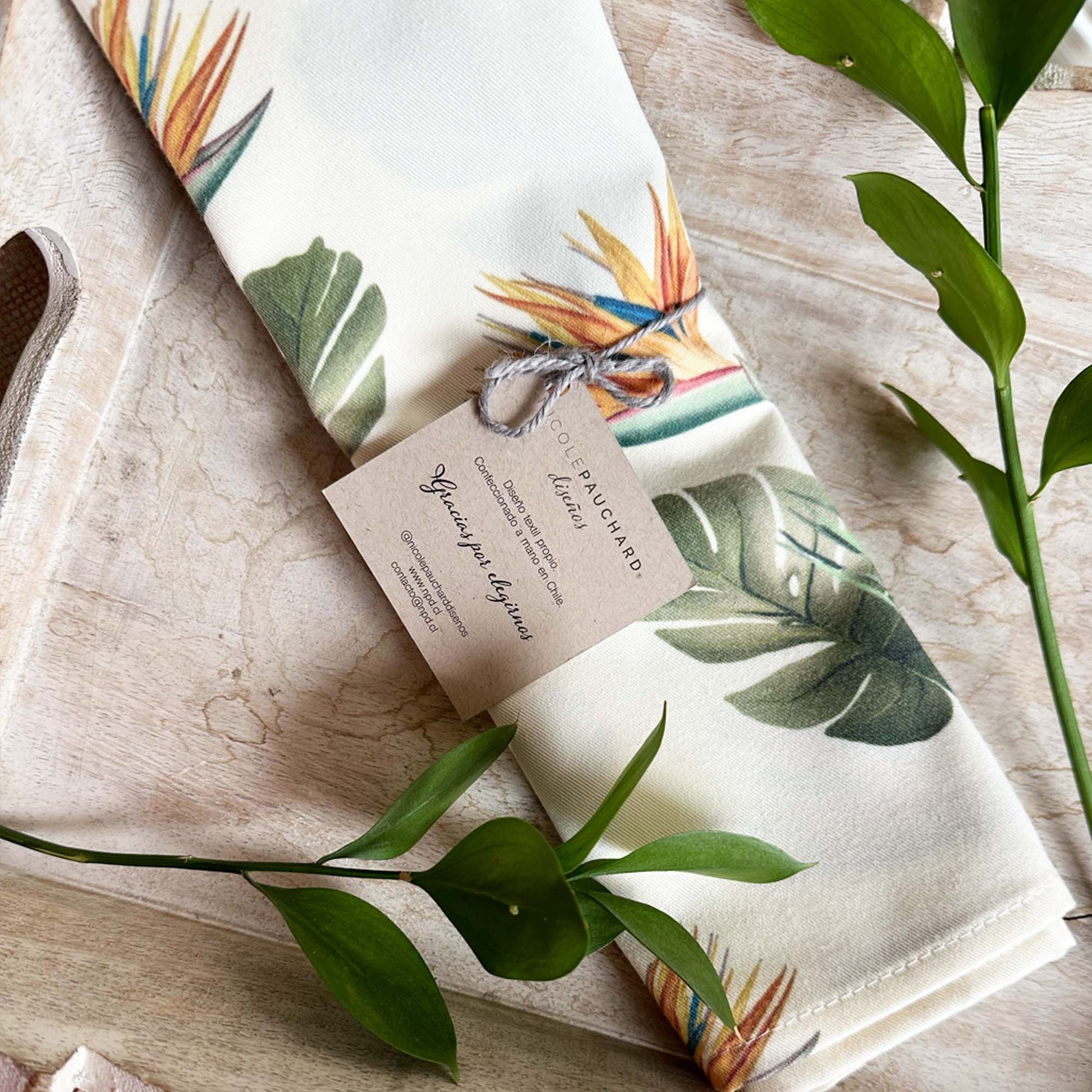 Set 4 Servilletas Nala Nicole Pauchard Diseños2#Crudo