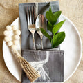 Set 4 Servilletas Niara Nicole Pauchard Diseños1#Gris