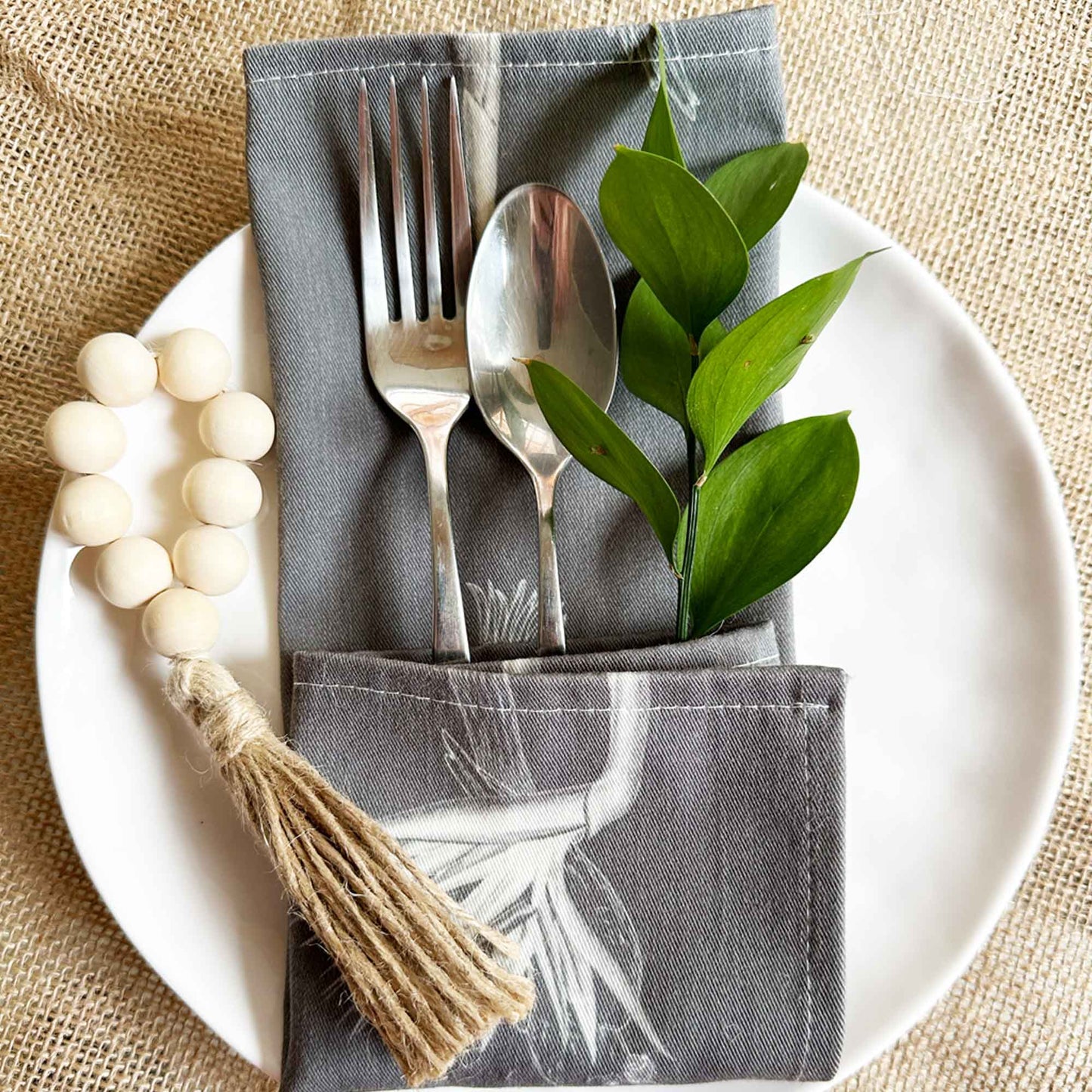 Set 4 Servilletas Niara Nicole Pauchard Diseños1#Gris