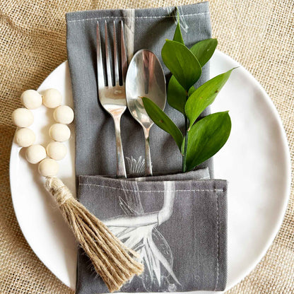 Set 4 Servilletas Niara Nicole Pauchard Diseños1#Gris